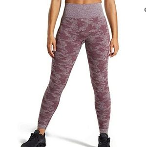 Camo Seamless High Waisted Workout Leggings